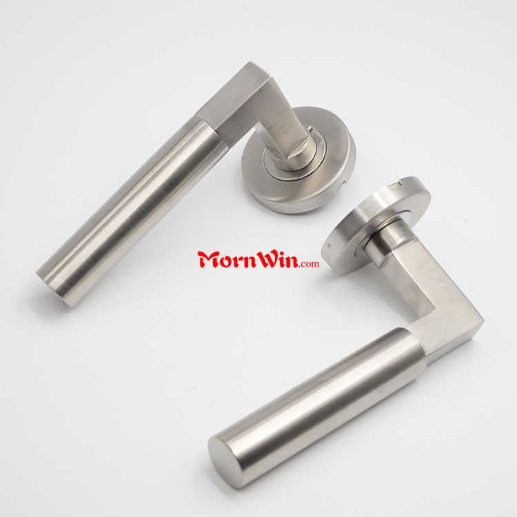 304 Stainless Steel Modern Luxury Solid L Lever Door Handle