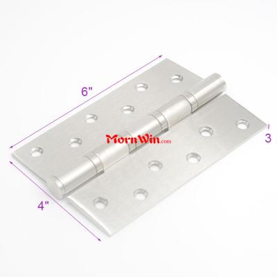 6 Inch High Quality Doors Ball Bearing Stainless Steel Flat Door Hinge