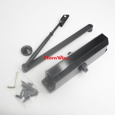 Aluminum Automatic Soft Closing Heavy Duty Fire Door Black Door Closer