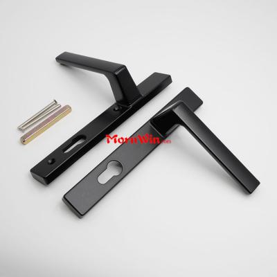 Aluminum home glass door handle with lock UPVC handle