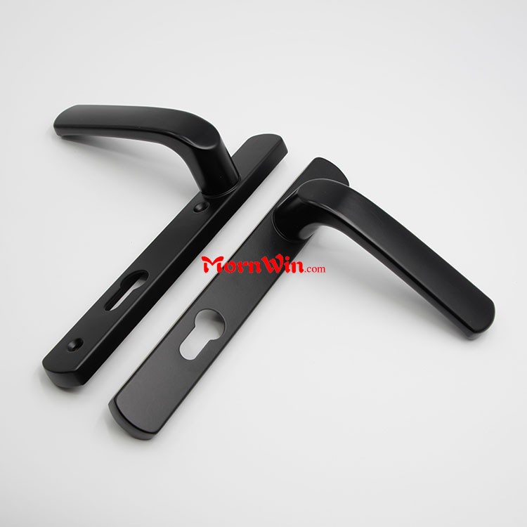 Aluminum home glass door handle with lock UPVC handle