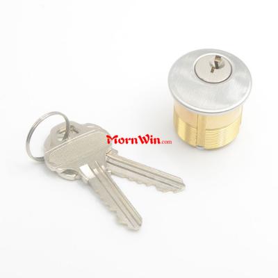 American Gold Brass Round Mortise Lock Cylinder With Keys