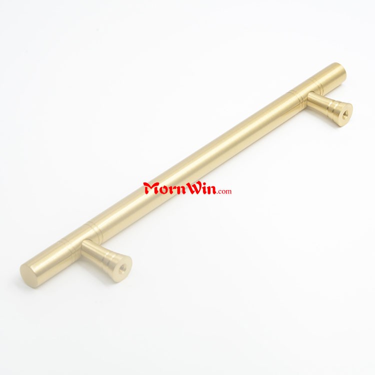 Brass gold solid Cabinets Handle T bar Pull handles