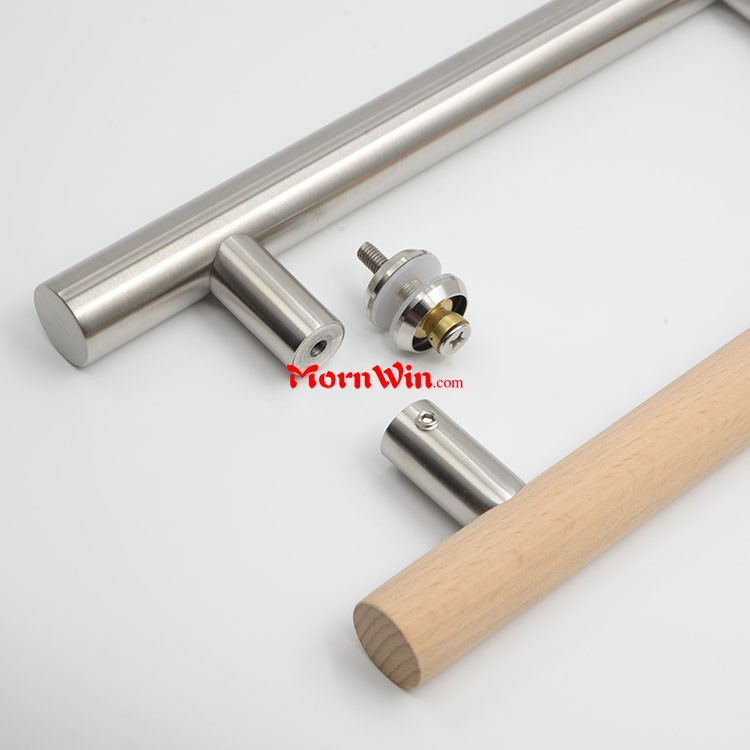 Commercial beech wood stainless steel 304 Sauna wooden pull handle