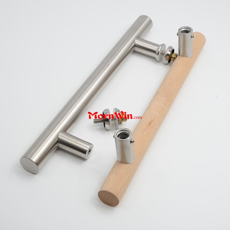 Commercial beech wood stainless steel 304 Sauna wooden pull handle