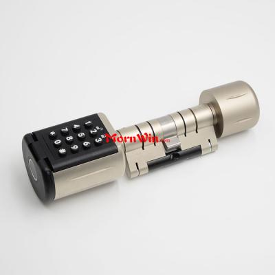 Euro Electronic Cylinder Electronic Key IC Card Passwords Lock Cylinder