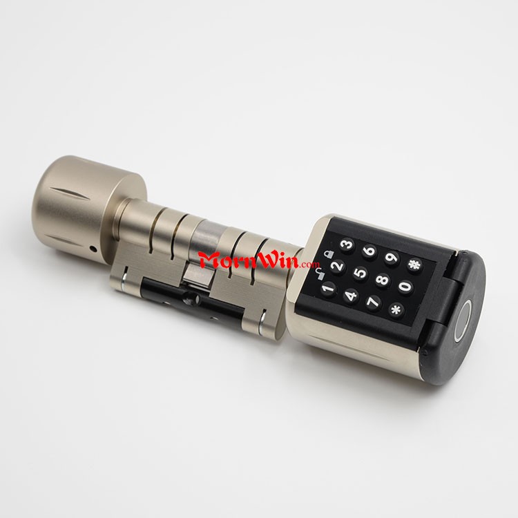 Euro Electronic Cylinder Electronic Key IC Card Passwords Lock Cylinder