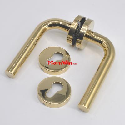 PVD Gold Plated SS304 Door Ironmongery Door Lever Handle