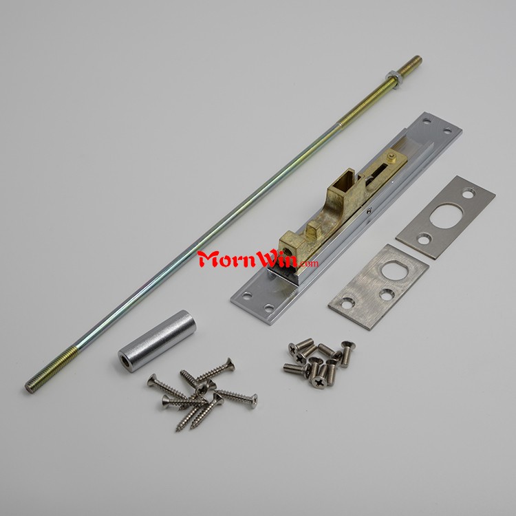 Satin chrome brass flush door bolt for metal door