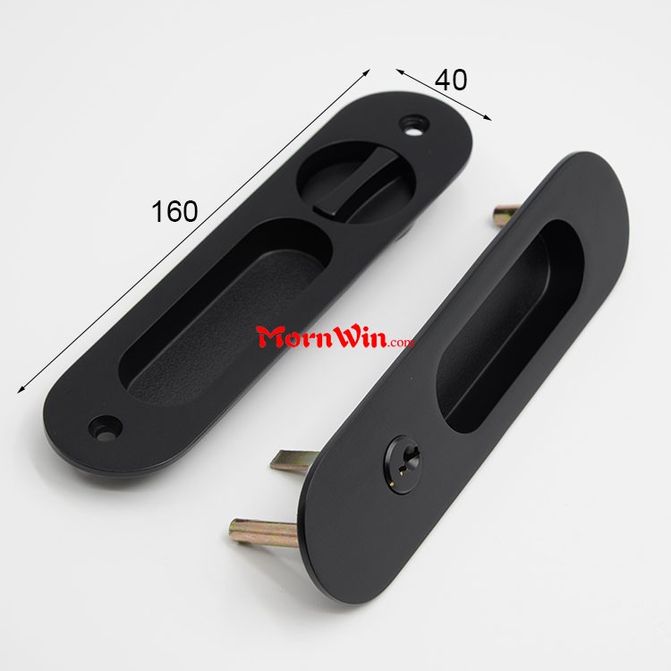 Zinc Alloy Rounded Rectangle Wooden or Metal Sliding Door Lock