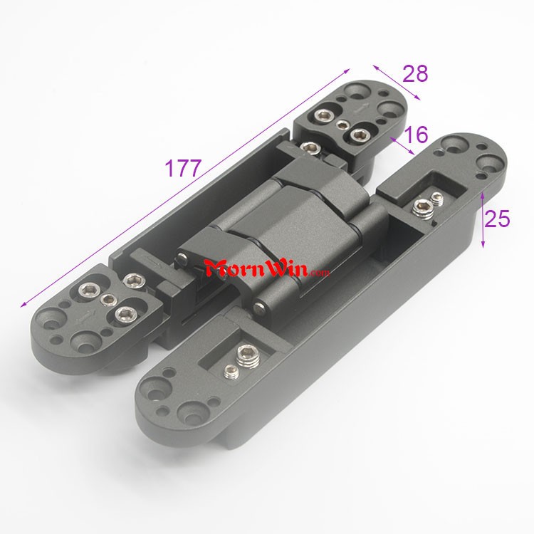 heavy duty wood hidden cross invisible 3d adjustable concealed door hinge